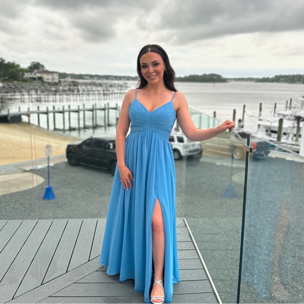 Elegant Blue Evening Dress